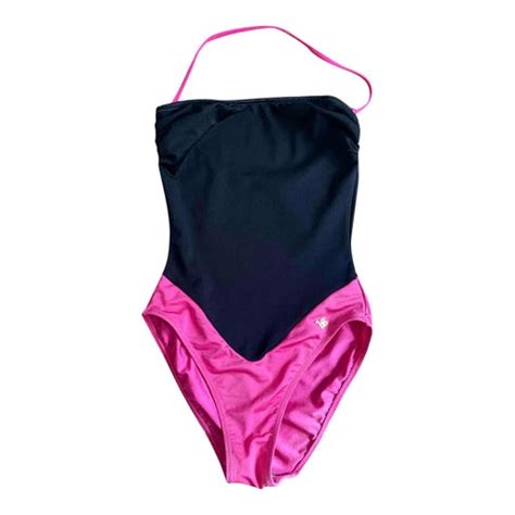 Maillot de bain bustier à découpe SAINT LAURENT pour femme.